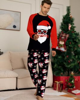 DEAR SANTA – Christmas Pajamas Set – Red/Black